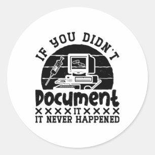 Sticker Rond ICD Coding Medical Coder If You Didn't Document