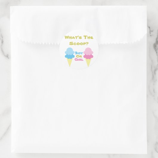 Sticker Rond Ice Cream (Sac)