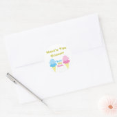 Sticker Rond Ice Cream (Enveloppe)