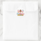 Sticker Rond Ice Cream Squad Cute Cartoon Popsicle (Sac)