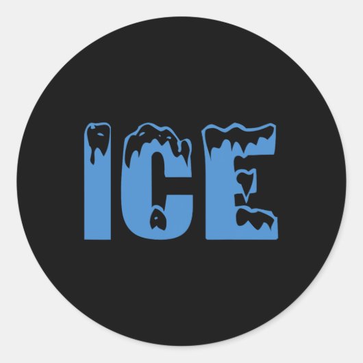 Sticker Rond Ice de glace et costume d'Halloween bébé (Devant)