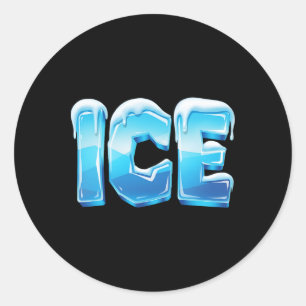 Sticker Rond Ice Et Feu Halloween Correspondant Couple Dernière