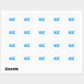 Sticker Rond Ice Ice And Baby Family Funny Halloween Costume Co (Feuille)