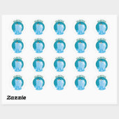 Sticker Rond Iceberg Antarctique (Feuille)