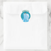 Sticker Rond Iceberg Antarctique (Sac)