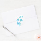 Sticker Rond iceberg bleu (Enveloppe)