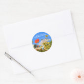 Sticker Rond Iceland Poppy (Enveloppe)