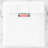 Sticker Rond Ich bin Ingenieur (Sac)