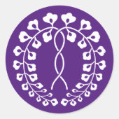 Sticker Rond Ichijo wisteria (Devant)