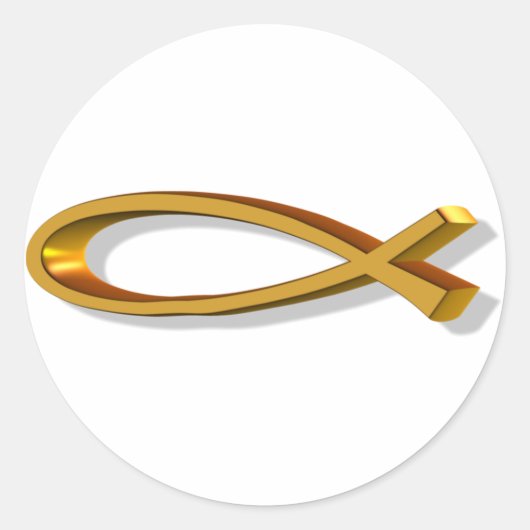 STICKER ROND ICHTUS 3D (Devant)