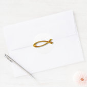 STICKER ROND ICHTUS 3D (Enveloppe)