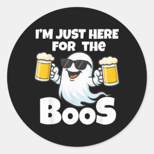 Sticker Rond Ici pour les lunettes de soleil fantômes The Boos