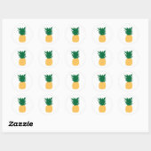 Sticker Rond Icône ananas (Feuille)