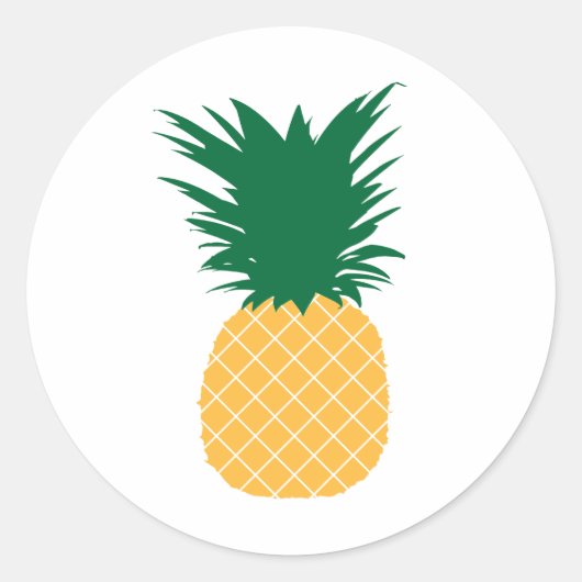Sticker Rond Icône ananas (Devant)