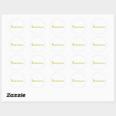 Sticker Rond Icône Bräutigam (Feuille)