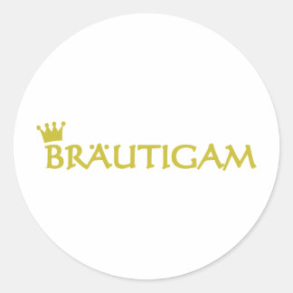 Sticker Rond Icône Bräutigam