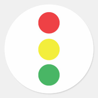 Sticker Rond icône d'arrêt de la lumière