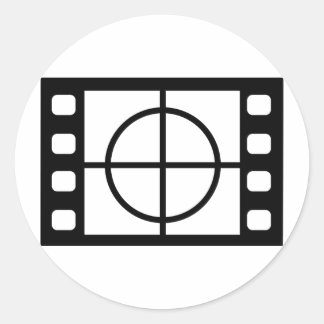 Sticker Rond icône de démarrage du film