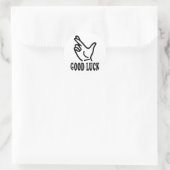 Sticker Rond icône de la bonne chance (Sac)