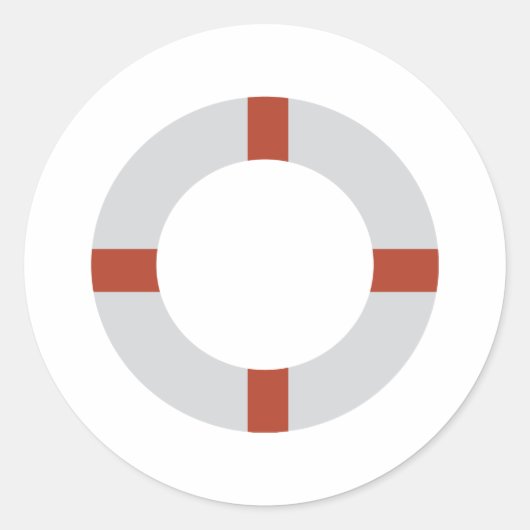 Sticker Rond icône de sauveteur de vie (Devant)