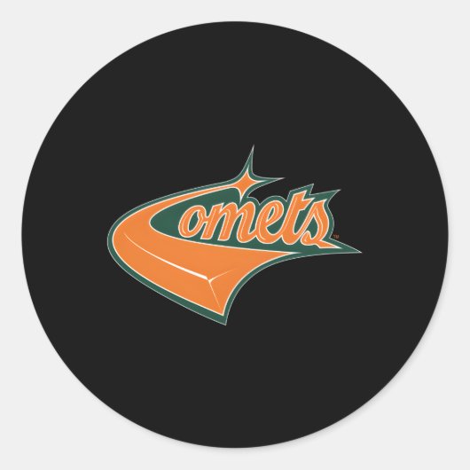 Sticker Rond Icône de Texas Dallas Comets (Devant)