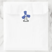 Sticker Rond icône de ventilateur (Sac)