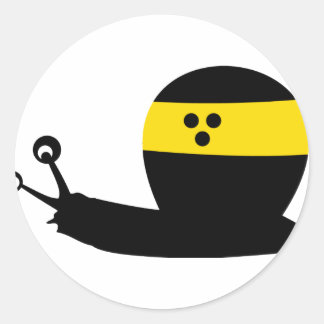Sticker Rond icône d'escargot aveugle