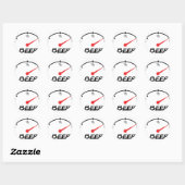 Sticker Rond icône du niveau de bière complet (Feuille)