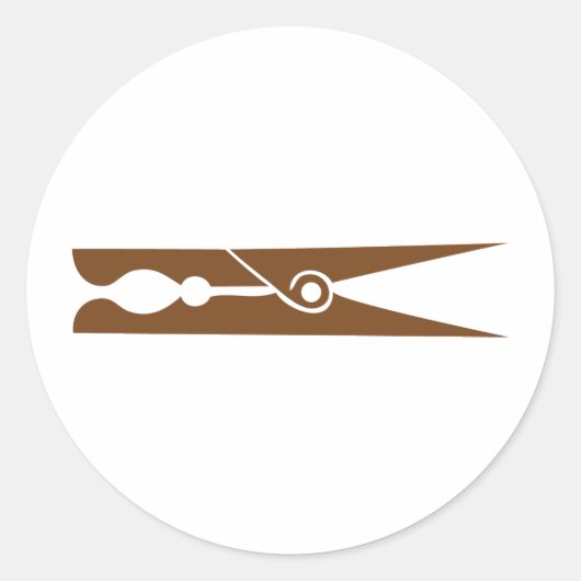 Sticker Rond icône en tissu en bois (Devant)