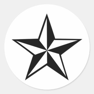 Sticker Rond icône étoile