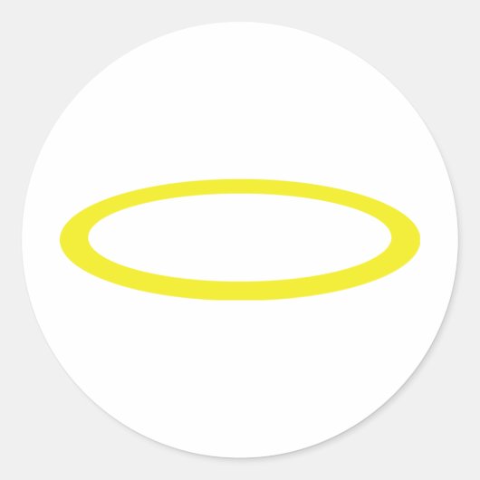 Sticker Rond icône gloriole (Devant)