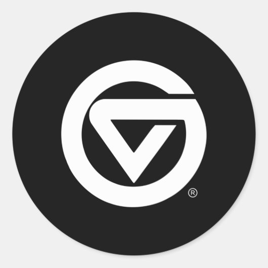 Sticker Rond Icône Lakers de l'État de Grand Valley (Devant)