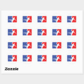 Sticker Rond Icône Légende du handball (Feuille)