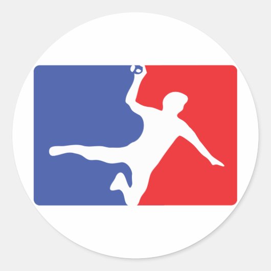 Sticker Rond Icône Légende du handball (Devant)
