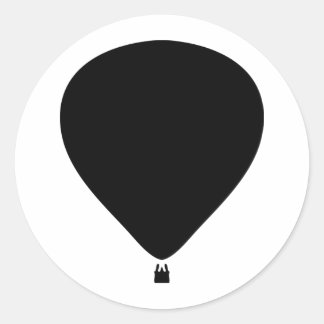 Sticker Rond icône montgolfière