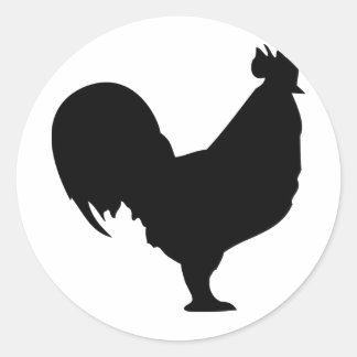 Sticker Rond icône noire