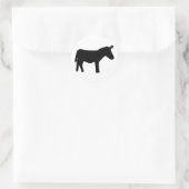 Sticker Rond icône noire Donkey (Sac)