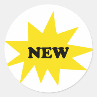 Sticker Rond icône nouveau produit