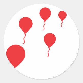 Sticker Rond icône représentant une bulle rouge