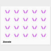 Sticker Rond Icône Retourner (Feuille)