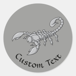 Sticker Rond Icône Scorpion