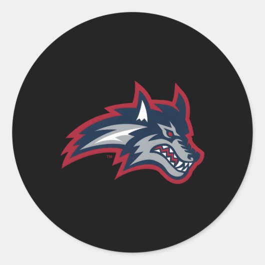 Sticker Rond Icône Stony Brook Seawolves (Devant)