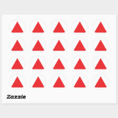 Sticker Rond icône triangle rouge (Feuille)