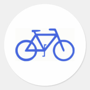 Sticker Rond Icône Vélo