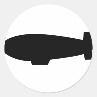 Sticker Rond icône zeppelin