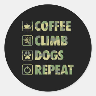 Sticker Rond Icônes simples de base de la vie de répétition des