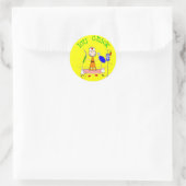 Sticker Rond ICU Chick (infirmière) (Sac)