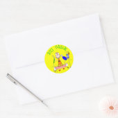 Sticker Rond ICU Chick (infirmière) (Enveloppe)