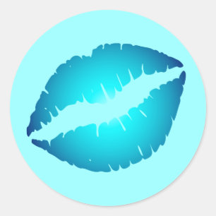 Sticker Rond Icy Kiss