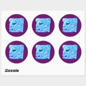 Sticker Rond Icy Maya tête animale (Feuille)